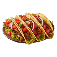 tre grönsaker tortillas ai genererad png