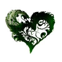 verde corazón icono png