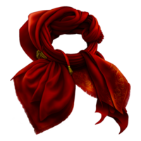 red shoulder scarf png