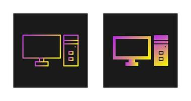 icono de vector de computadora