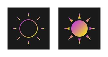 icono de vector de sol