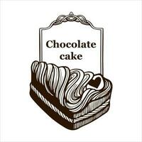 prima retro chocolate Clásico y etiqueta diseño vector