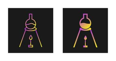 experimento en icono de vector de calor