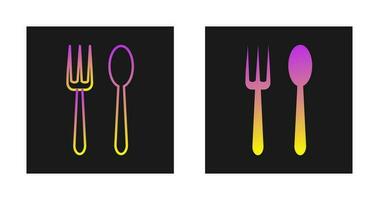 Spoon and Fork Vector Icon