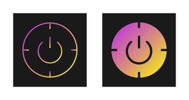 Scheduled power on and off Vector Icon