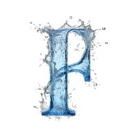 Water letter F AI Genenrated png