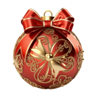 Red Christmas bauble png