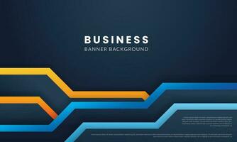 Business corporate banner background with orange yellow and blue abstract shapes. - Vector. vector