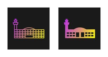 icono de vector de edificio de aeropuerto