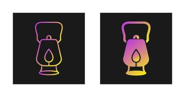 Oil Lamp Vector Icon