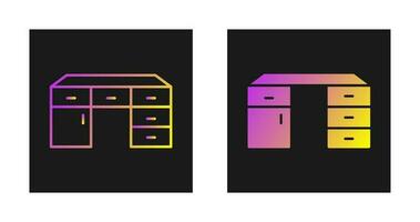 Table with Drawers Vector Icon