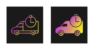 Time Based Delivery Vector Icon