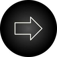 Right Line Icon vector