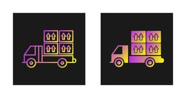 Loaded Truck Vector Icon