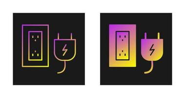 Plug and Socket Vector Icon