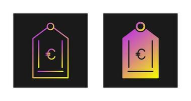 Euro Tag Vector Icon