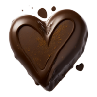 chocolate corazón forma png