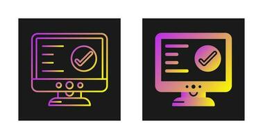 Check Lcd Vector Icon