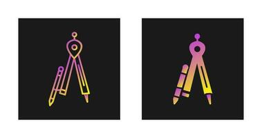 Geometrical Compass Vector Icon