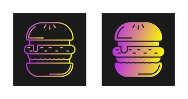 icono de vector de hamburguesa