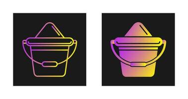 Sand Bucket Vector Icon