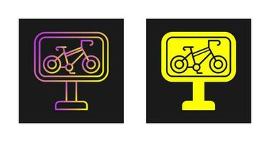 Bike Lane Vector Icon