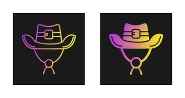 icono de vector de sombrero de vaquero