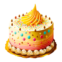 color full birthday cake png