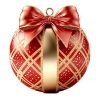 Red Christmas bauble png