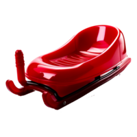 rouge Plastique une luge png