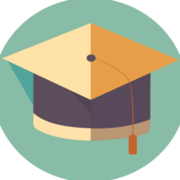 hand made student hat icon png