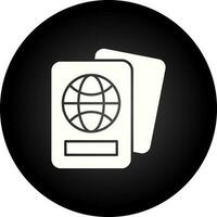 Passport Line Icon vector