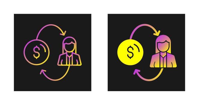 icono de vector de conversión