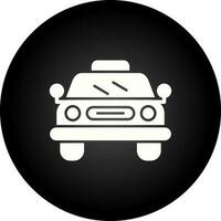 icono de línea de taxi vector