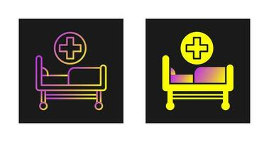 Hospital Bed Vector Icon