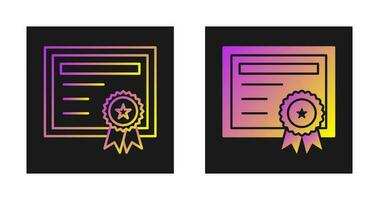 Certificate Vector Icon