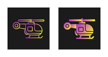 icono de vector de helicóptero