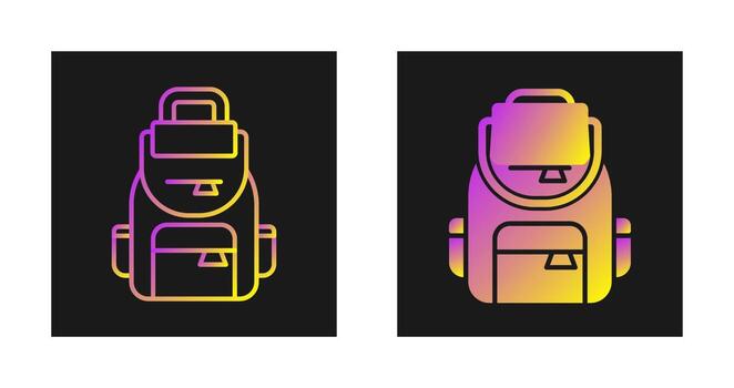 icono de vector de mochila