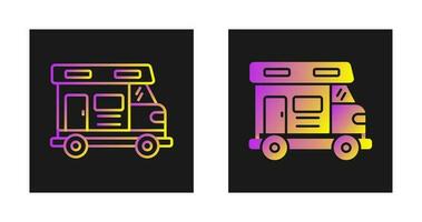 Camper Van Vector Icon