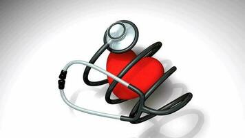 Heart care concept animation. video