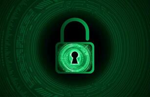 Modern Cybersecurity Technology Background with padlock vector