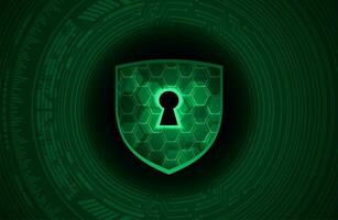 Modern Cybersecurity Technology Background with shield vector