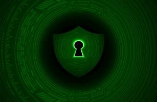 Modern Cybersecurity Technology Background with shield vector