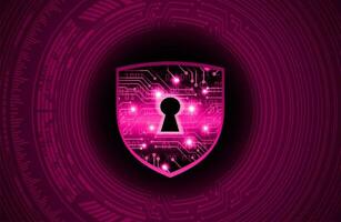 Modern Cybersecurity Technology Background with shield vector