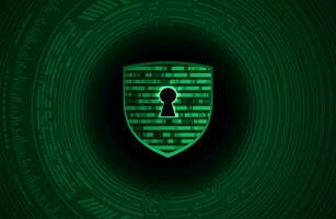 Modern Cybersecurity Technology Background with shield vector