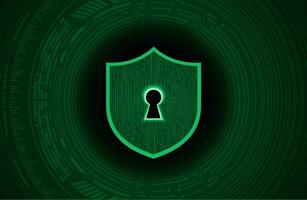 Modern Cybersecurity Technology Background with shield vector