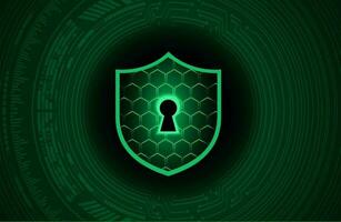 Modern Cybersecurity Technology Background with shield vector
