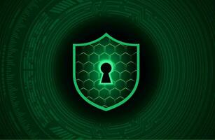 Modern Cybersecurity Technology Background with shield vector