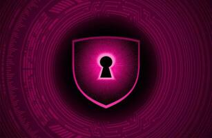 Modern Cybersecurity Technology Background with shield vector