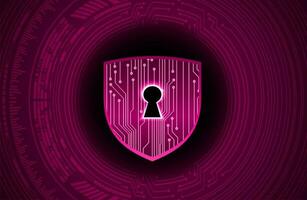 Modern Cybersecurity Technology Background with shield vector